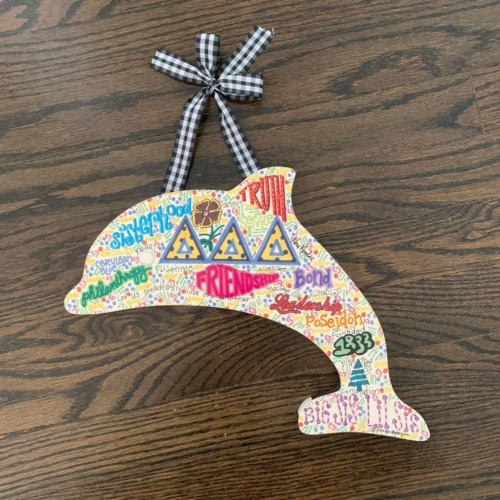 Tri delta sorority art room decor dana’s designs